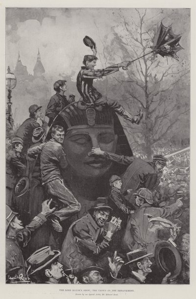 Le défilé du Lord Maire, la foule sur l